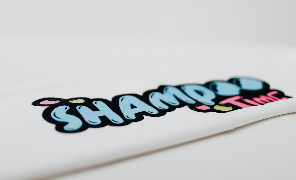 ShampooTime Shampoo Mat Deluxe Flamingo with iPad Holder